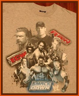 REDUCED $13 DELIVERED WWE Smackdown ECW Wrestling T Shirt S
