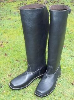 leather bespoke riding polo boots UK BNIB equestrian custom made