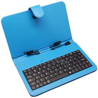 Leather Case Keyboard For 7 A13 Android Google Nexus 7 Tablet PC BLUE