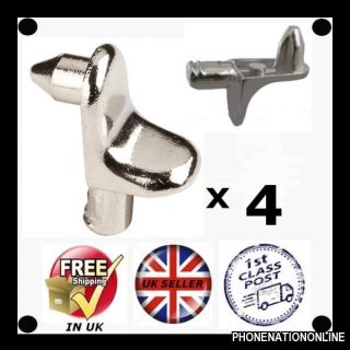 Earthquake shelf support pin hold clip zinc alloy 5mm Nickel