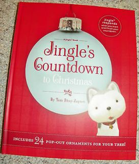 Jingle Pup Christmas Countdown Calendar Book Ornament Husky Dog NT