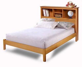 Twin and Full Bookcase Headboard Bed Furniture Woodworking Plans On