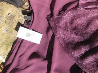 new $ JESSICA SIMPSON bordeaux wine lace asymetrical dress blouse top