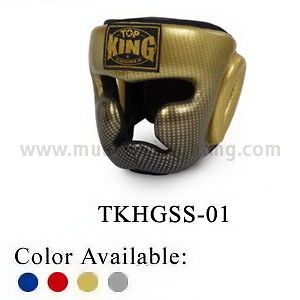 Top King Muay Thai Kick Boxing K1 MMA Head Gear Guard Super Star
