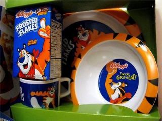 SPORTS Breakfast Set TONY the TIGER Childs Dish~Plate~Cereal Bowl~Cup