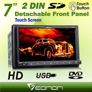 inch Touch Screen USB Double 2 Din In Dash Car Radio DVD Player SD CD
