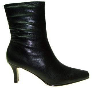 Womens Marcello Paci Nappa Rich Cocoa Leather Dress Boots