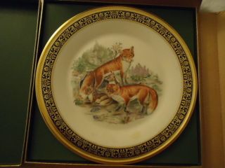 Lenox *Foxes Collectible Plate plate *by Boehm 1974 fox
