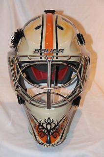 Philadelphia Flyers Mark Laforest 2012 Heritage Classic Game Worn Mask