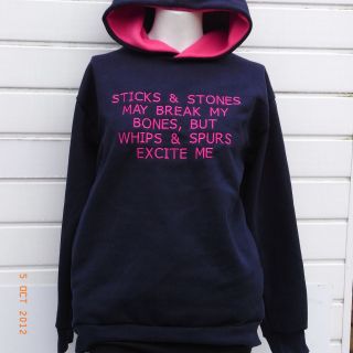 hoodies sweatshirts navy/pink(whip s and spurs)