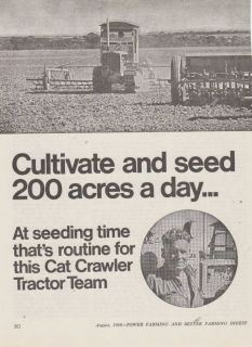 Vintage 1968 CATERPILLAR CRAWLER FARM TRACTORS Advertisement