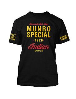 Vintage Burt Munro Indian Scout Bonneville Salt Flats retro t shirt