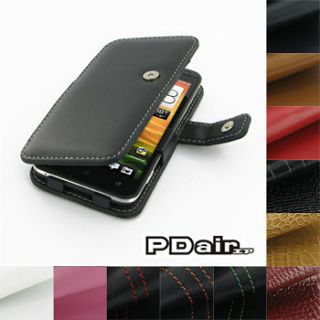 PDair Leather Case for HTC EVO 4G LTE (Sprint) (Flip Top W/Clip)