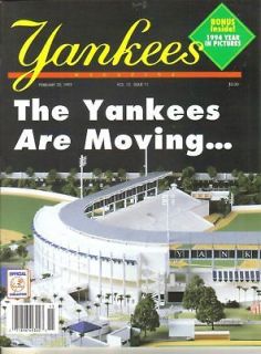 February 20, 1995 Yankees Magazine   Tam pa Field