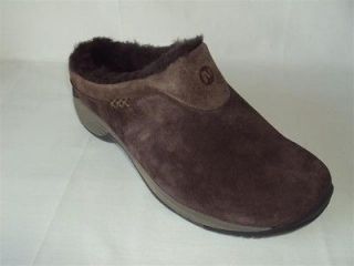 Encore Ice Slip on Clog Mule Bracken Nubuck Shoes 7.5 New $110