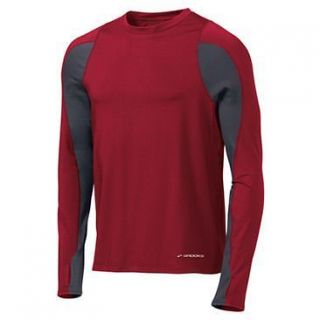 BROOKS EQUILIBRIUM THERMAL LARGE L NEW Mens Rio Red Running Shirt