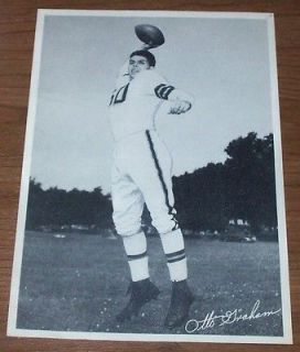 Original 1950s Cleveland Browns Otto Graham Black & White 6 by 9