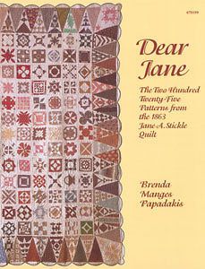 Dear Jane Stickle Quilt Book   Brenda Papadakis