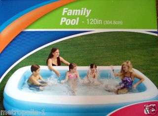 POLYGROUP X LARGE FAMILY SIZE INFLATABLE RECREATION SWIMMING POOL,120