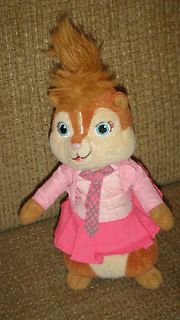 Brittany ALvin and the Chipmunks Ty BEanie Girl Pink Stuffed Animal