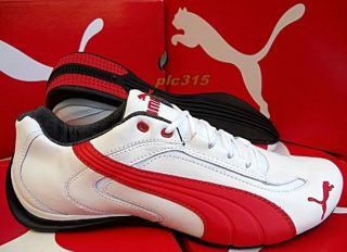 PUMA PACE CAT II NL LEATHER MOTOR RACING SHOES LEATHER NEW MENS US7