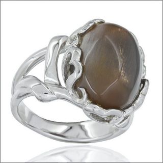 brown cabochon ring