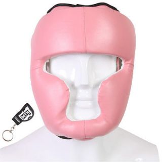 Boxing Mma Martial Arts Head Guard Face Protector Helmet Rex Leather