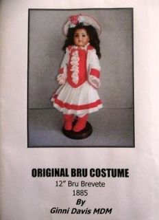 Original Bru Costume 12 Pattern by Ginni Davis
