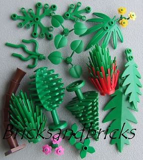 Lego plants, In a choice of design, Trees, bushes, leaves, foliage