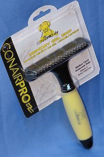 ConairPro Medium Tooth Undercoat Rake w/memory gel grip   pet dog