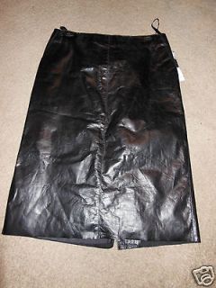 KENNETH COLE BLACK LEATHER SKIRT SIZE 6 NWT