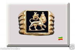 Lion of Judah Gold Plated Sterling Silver Ring