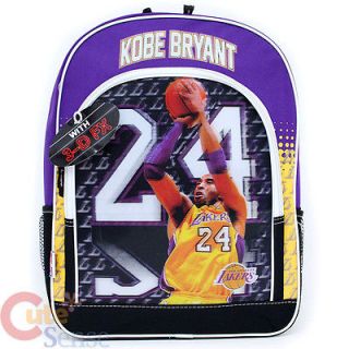 NBA Los Angeles Lakers Kobe Bryant School Backpack 16 Large Bag
