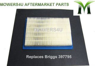 BRIGGS & STRATTON 397795 REPLACEMENT AIR FILTER FOR 3 to 5 HP MAX