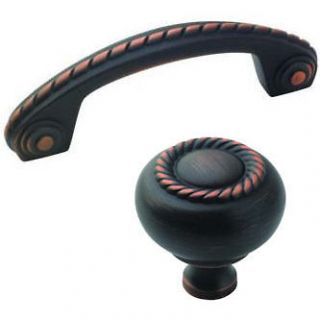 Oil Rubbed Bronze Rope Cabinet Hardware Knobs, Pulls, Hinges   Scroll