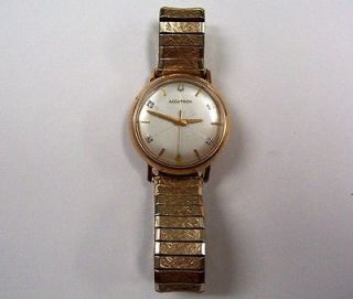 Vintage Mans Bulova 214 Accutron Wrist Watch * 4 Diamond Dial * does