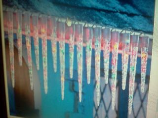  Outdoor Multi colored Icicle String Lights Christm​as Decorations