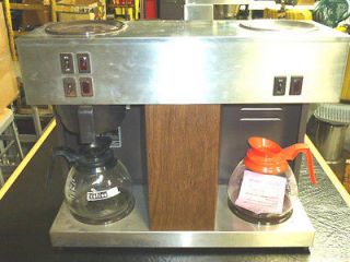 BUNN POUR OMATIC COMMERCIAL COFFEE MAKER BREWER w/ 3 BURNERS, VPS