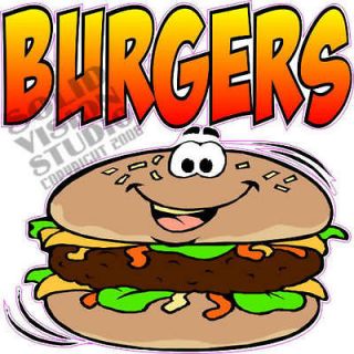 14 Hamburger Burger Concession Trailer Fast Food Menu Bar Vinyl Decal