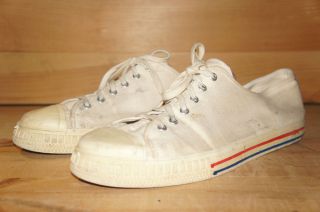 1960s Mens Converse Sneakers Low White Size 13 Used Good Condition
