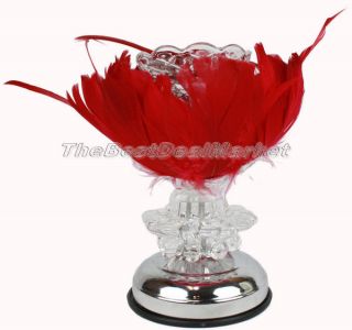 Electric Touch Lamp Fragrance Oil Lamp Tart Warmer Burner Feather