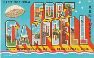 D4016 TN, Clarksville Fort Campbell Postcard
