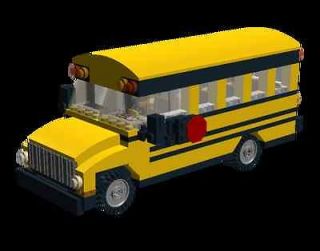 Custom LEGO Yellow School Bus SHORT   MADE TO ORDER   Please Read