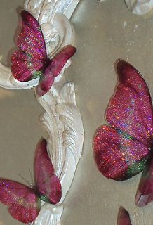 Pink Girls Fairy Dust Bedroom Mirror Wall Butterfly Accessories