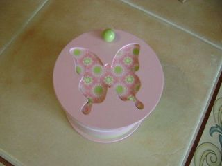 NEW Girls Pink Organizer Jewelry Box Butterfly theme w/ Mickey Mouse