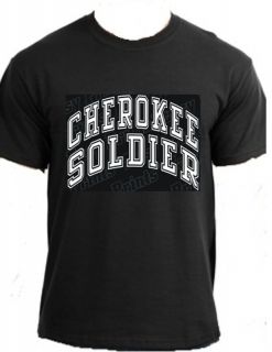 CHEROKEE SOLDIER Native American Indian warrior wars tribal nation t