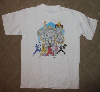Vtg 94 Mighty Morphin Power Rangers Tee Shirt MEDIUM