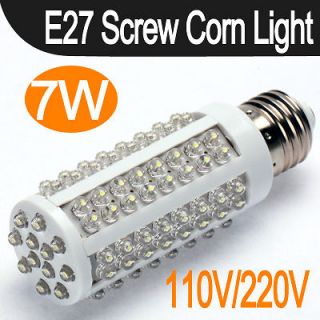 108 LED 7W Bulb E27 Corn Lamp 110V/220V White Lighting Light Energy