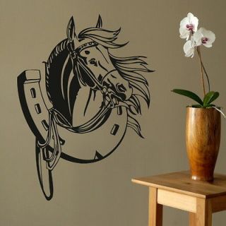 Horse Head Vinyl Wall Stickers / Wall Decals / Large Wall Art Murals