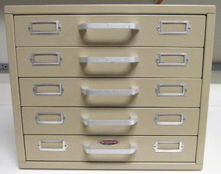 Neumade Metal Slide Storage Cabinet, 5 Drawers